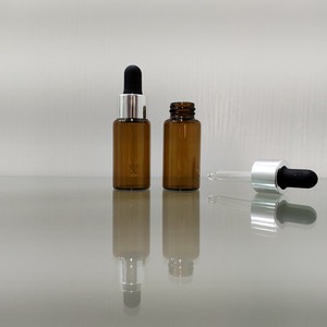 Flacon compte-gouttes portable en verre ambré vide de 1 ml, 2 ml, 3 ml, 5 ml pour échantillons cosmétiques, huiles, gouttes pour les <span class=keywords><strong>yeux</strong></span>, sérums, sérigraphié - Product Image 4
