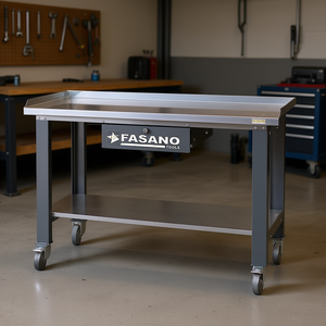 Fasano Tools Workbench 48 In X 30 In With <b>Drawer</b> And Shelf Mobile Steel <b>Workshop</b> Table - Product Image 3