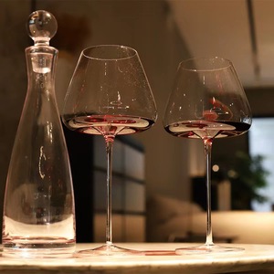 Calice da Vino <span class=keywords><strong>Rosso</strong></span> Bordeaux Elegante e Lussuoso Personalizzabile in Cristallo Ecologico 501-600ml Design Moderno e Minimalista - Product Image 3