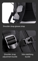 Sac à dos professionnel pour ordinateur portable, sacoche avec poignée, multi-poches, sac à dos de jour pour le bureau, les voyages d'affaires et l'université