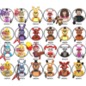 Khuyến mãi nóng FNAF Five Nights at Freddy's Anime Game Chica Bonnie Freddy Foxy Balloons Boy Lolbit Mike Abby Đồ chơi lắp ghép trẻ em - Product Image 1