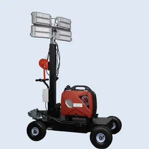 Usine focalisée 400W générateur de moteur Diesel LED tour de lumière Mobile pour la Construction extérieure éclairage industriel