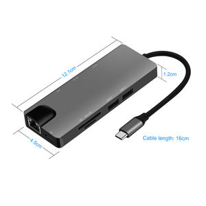Station d'accueil 9 en 1 haute vitesse 5 Gbps ordinateur portable Type Hub Usb C Hd-mi PD TF lecteur de carte SD Usb3.0 Usb2.0 hub usb pour les entreprises - Product Image 4