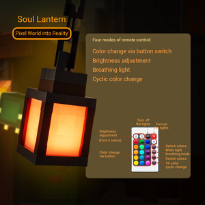 Jeu du monde même pixel veilleuse chevet LED lumière d'ambiance créative, charge Pat Light <span class=keywords><strong>Toy</strong></span> - Product Image 1