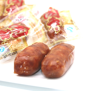 ไส้กรอกหมูเค็ม หงเซียงจี อาหารว่างพร้อมทาน เนื้อนุ่ม 100 กรัม ODM อาหารจานด่วน เนื้อแห้ง แปรรูปแบบพองตัว - Product Image 3