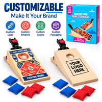 Mini jeu de Cornhole de table, jeu de lancer de sacs de céréales portable pour divertissement en intérieur et en extérieur