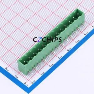 DB2ERC-5.0-13P-GN Plug-in Terminal Block P=5mm Connector Board-to-Board / Socket - Closed 1x13P 5mm Green - Product Image 1