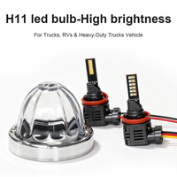 Nouvelle ampoule LED H11 personnalisée pour camion, remorque, bus, DC12V-24V, couleur personnalisée, 36W haute puissance