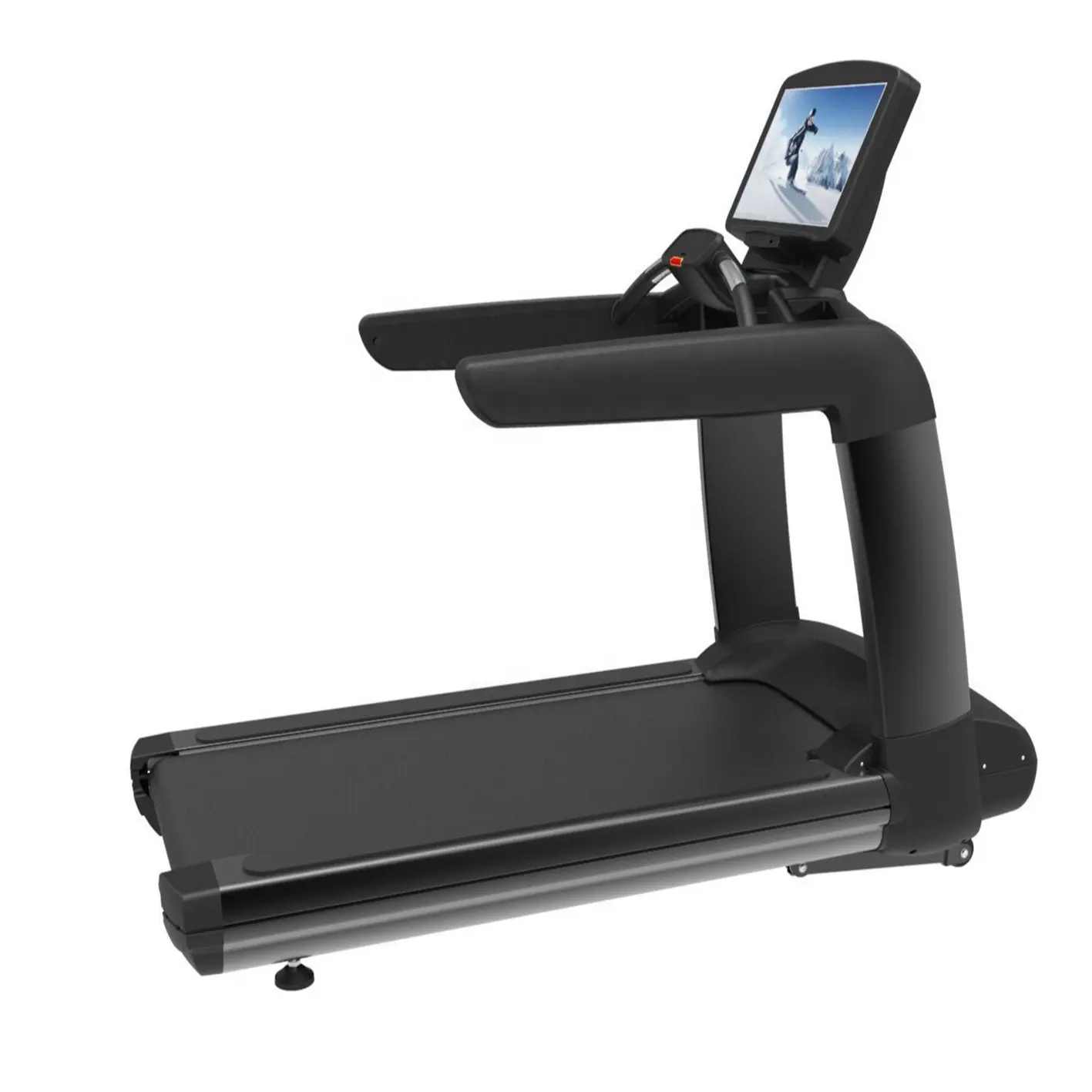 Cardio treadmill 체육관 기계 적당 훈련 장치 상업적인 디딜방아 JG-9500B 텔레비젼 터치스크린