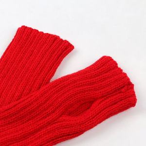 Manchettes d'hiver à doigts ouverts pour femmes Gants chauds au crochet sans doigts-Style uni pour gants en acrylique <span class=keywords><strong>Mitaines</strong></span> - Product Image 2