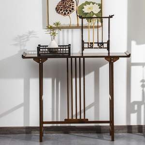 Yeni çin tarzı Modern Minimalist katı ahşap uzun konsol masa tütsü masa ev tanrı servet sunak sunan - Product Image 2