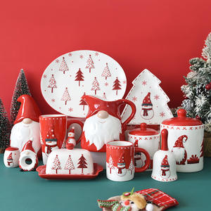 Meilleures ventes <span class=keywords><strong>Amazon</strong></span>, ensemble <span class=keywords><strong>de</strong></span> vaisselle en céramique <span class=keywords><strong>de</strong></span> Noël créatif comprenant un bol et une tasse pour accrocher la décoration - Product Image 1