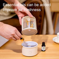 Diffuseur d'huiles essentielles anhydres, diffuseur d'arômes, humidificateur, diffuseur de parfum pour voiture, vaporisateurs avec lumière