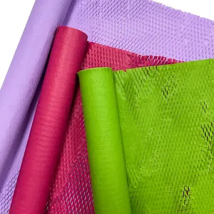 100% 다채로운 종이 만든 개인화 된 벌집 포장 종이 벌집 롤 이동 포장 연약한 제품