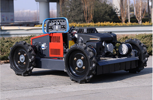 Petite <span class=keywords><strong>tondeuse</strong></span> à gazon télécommandée à quatre temps avec moteur à essence et certification CE - Product Image 5