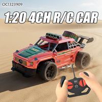 Voiture de course télécommandée RC 4CH à bas prix pour garçons et enfants avec lumières