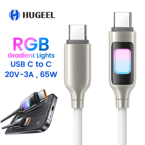 <span class=keywords><strong>Prix</strong></span> usine 65W USB C câble PD 3A câble de charge rapide pour <span class=keywords><strong>Oculus</strong></span> 5A charge rapide en alliage de Zinc tresse Type C câble de moniteur vidéo - Product Image 5