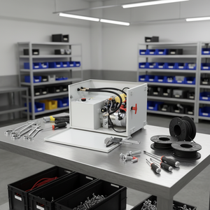 Unidade de Potência Hidráulica Packs Bomba Hidráulica DC de Dupla Ação para Direção de Barcos, Caminhão de Reboque, Plataforma de Elevação, Veículo de Trabalho - Product Image 3