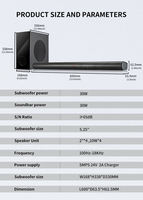 Système de haut-parleurs multimédia avancé 2.1 avec caisson de basses, connectivité sans fil Bluetooth pour la maison et l'ordinateur, qualité sonore supérieure