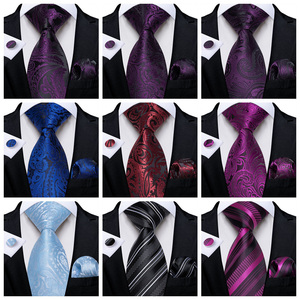 Набор однотонных мужских галстуков с цветочным принтом - Product Image 5