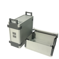 Boîtier électronique en aluminium sur mesure OEM ODM usiné CNC avec ouvertures découpées au laser pour boîtier de commande PCB