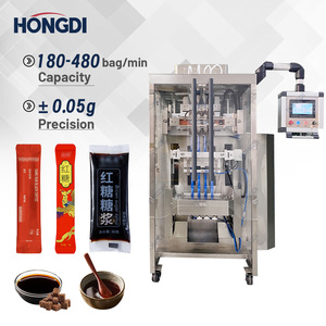 Máquina Llenadora de Líquidos Automática de Alta Eficiencia con Control PLC de 4 Columnas para Envasado de Bolsas de Jugo, Café, Miel y Bebidas - Product Image 2