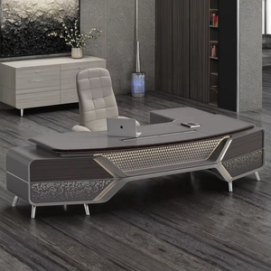 Bureau exécutif moderne et durable en bois massif de luxe pour la maison ou un usage commercial Table de conférence parfaite - Product Image 1