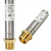 Amortisseur de choc d'eau en acier inoxydable avec filetage MIP de 1/2 pouce pour plomberie d'eau potable 250 PSI 180 F