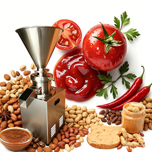 Broyeur de beurre de noix multifonctionnel, machine à broyer finement les arachides, la pâte de chili, la confiture de fruits pour la transformation alimentaire HJ-MJC80 - Product Image 1