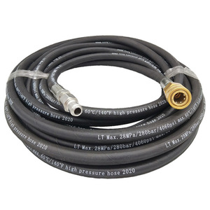 Manguera de alta presión 28Mpa 4060Psi 60C 140F de goma resistente para limpieza de autos con máquina de lavado. - Product Image 1