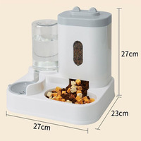 Usine automatique 2 en 1 PP matière plastique distributeur mangeoire chien chat bols fontaine à boire pour chiens et chats