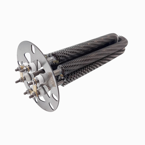 Chauffe-eau tubulaire droit à ailettes à résistance électrique industrielle 220V 1250 Watt - Product Image 5