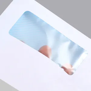 맞춤형 싱글/더블 윈도우 백서 봉투 뜨거운 판매 #10 보안 자동 봉인 우편 봉투
