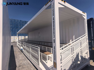 Structure en acier blanc pour gradins modulaires extérieurs, conteneur sec haute cube de 40 pieds JUNYANG, sièges pour spectateurs - Product Image 6