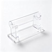 Présentoir de Comptoir Moderne Écologique en Acrylique Transparent Orienté Scène pour Bracelets, Joncs et Montres