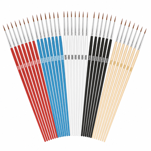 <span class=keywords><strong>Pinceau</strong></span> professionnel en nylon pour détails, idéal pour la <span class=keywords><strong>peinture</strong></span> par numéros, les poupées en vinyle, la céramique, le gypse, les fournitures d'art DIY et le dessin. - Product Image 1