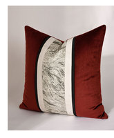 AIBUZHIJIA – housse de coussin en velours rouge doux, taie d'oreiller en Jacquard au Design Original chinois Oriental