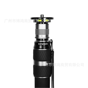 Monopié de fibra de carbono SVM-145 de 3 secciones con nivel de burbuja para fotografía y videografía - Product Image 1