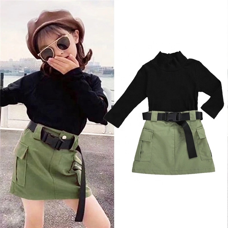 Catálogo de fabricantes de Ropa de moda verde militar para niñas