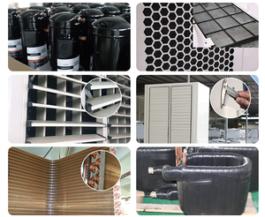 เครื่องปรับอากาศแบบตั้งพื้น ตู้ปรับอากาศแบบมีช่องระบายอากาศปรับได้ ใช้น้ำยาทำความเย็น เหมาะสำหรับโรงงาน ร้านค้าปลีก - Product Image 5