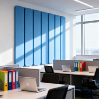 Panneaux muraux acoustiques insonorisants légers sur mesure pour studio de diffusion, décoration intérieure de bureau, réduction du bruit NRC élevée