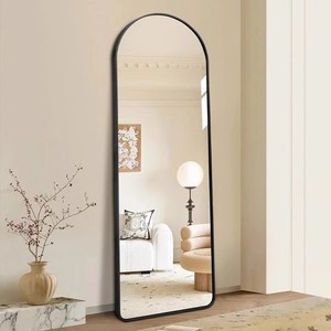 Decorazione per la casa grande arco incorniciato lungo lungo vanità <span class=keywords><strong>specchio</strong></span> da pavimento di lusso per soggiorno decorazione in piedi <span class=keywords><strong>specchio</strong></span> - Product Image 3