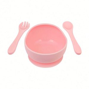 Juego de Tazón y Cuchara de Silicona Reutilizable para Niños, Tazones de Succión de Grado Alimenticio para Comidas Infantiles - Product Image 5