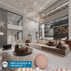 Free consultation 3d architecture hotel design architecture house design luxury mansion modern villa interior design