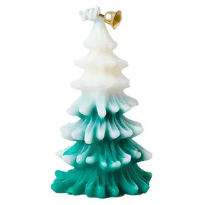 Scatola regalo di lusso albero di natale profumato candela forma di pino candele per la decorazione della casa di natale