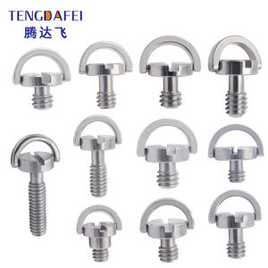 Accessoires d'appareil photo personnalisés, vis à dégagement rapide à anneau en D plat 1/4-20, vis de montage pour appareil photo, pour trépied, plaque de dégagement rapide PTZ - Product Image 3