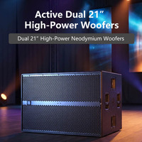 SUB 9007 Subwoofers actifs, module d'amplification pour enceintes Line Array, double subwoofer de 21 pouces