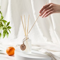 Diffuseur de parfum minimaliste en verre dépoli, huile parfumée Agrumes au lever du soleil, aromathérapie pour la maison et le bureau