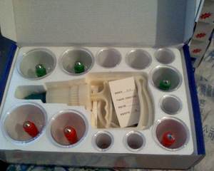 Ensemble de gobelets de santé traditionnels chinois, accessoires professionnels, transparents, 6 aiguilles magnétiques, appareil médical chinois, 12 pièces - Product Image 2