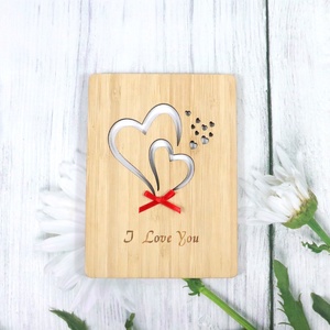 <span class=keywords><strong>Tarjeta</strong></span> <span class=keywords><strong>de</strong></span> Madera Hecha a Mano con la Frase 'Te Amo', para el Día <span class=keywords><strong>de</strong></span> San Valentín - Product Image 4